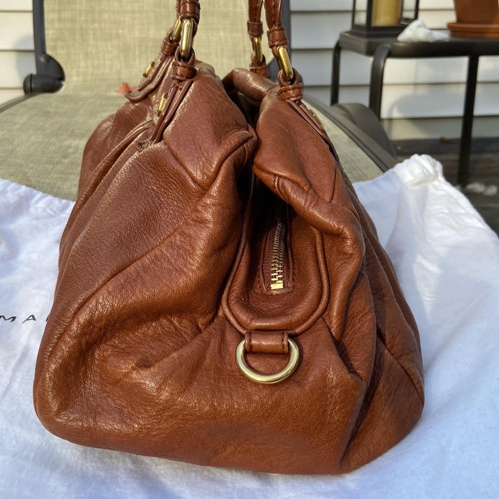 Marc Jacobs Cognac Brown Leather Shoulder Bag - Picture 7 of 16